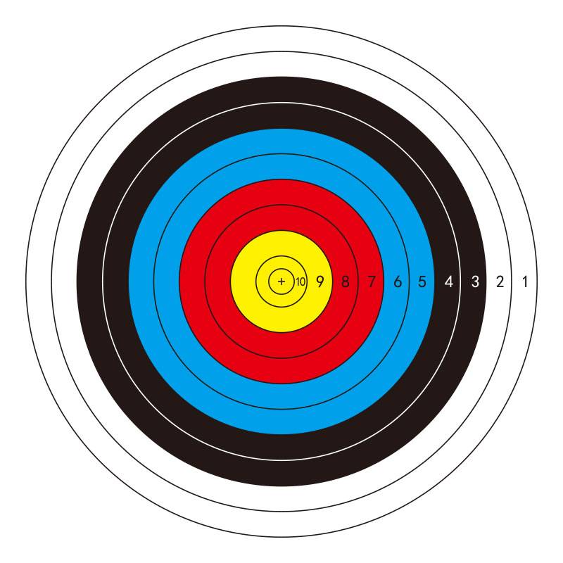 40 full-ring target paper, 10 sheets (4 nails)